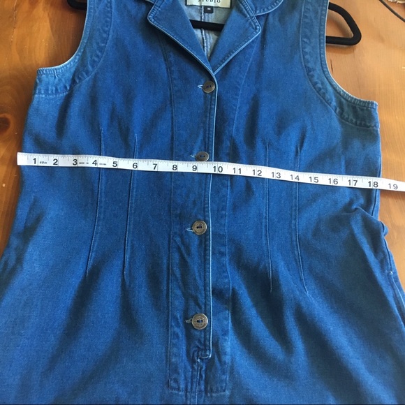 HSZ Studio Denim Sleeveless Romper - Picture 12 of 16